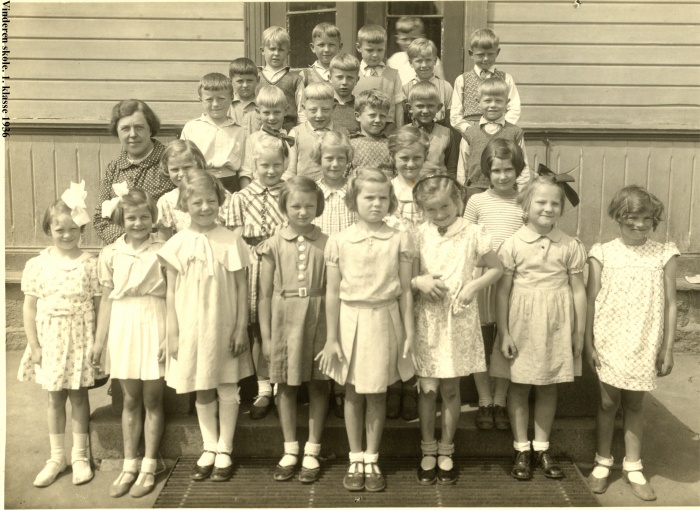Klasse 2b 1937/38 på Vinderen skole