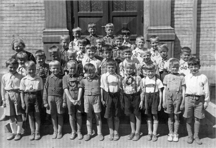 Klasse 1a 1938/39 på Vinderen skole