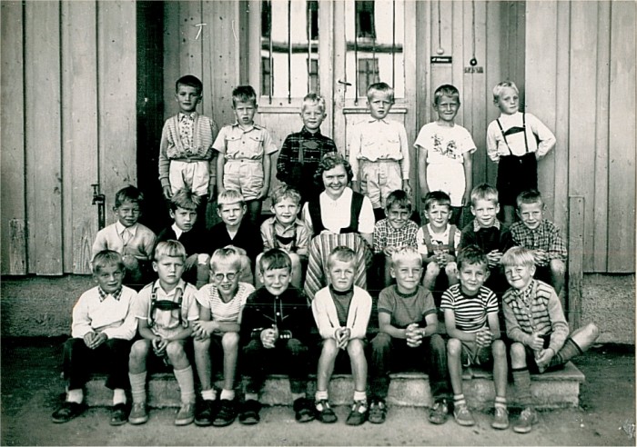 Klasse 1a 1954/55 på Vinderen skole