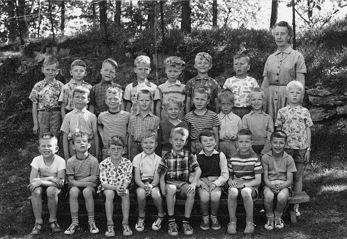 Klasse 1a 1957/58 på Vinderen skole