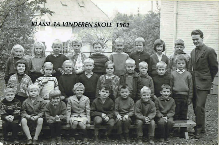 Klasse 1a 1962/63 på Vinderen skole