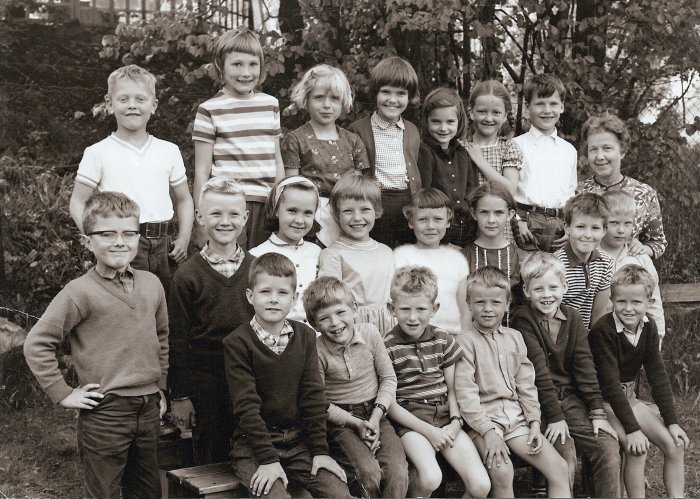 Klasse 1a 1963/64 på Vinderen skole