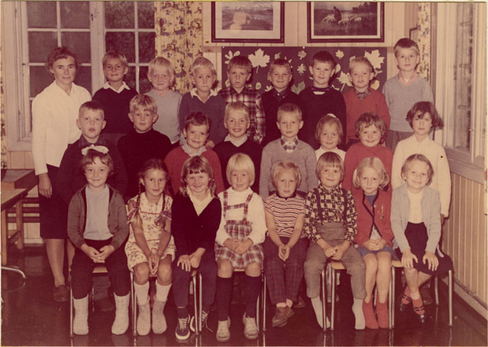 Klasse 1a 1965/66 på Vinderen skole