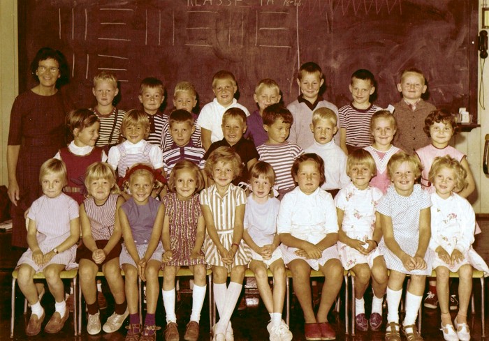 Klasse 1a 1966/67 på Vinderen skole