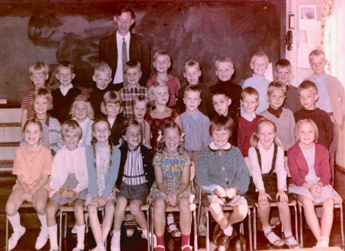 Klasse 1a 1967/68 på Vinderen skole