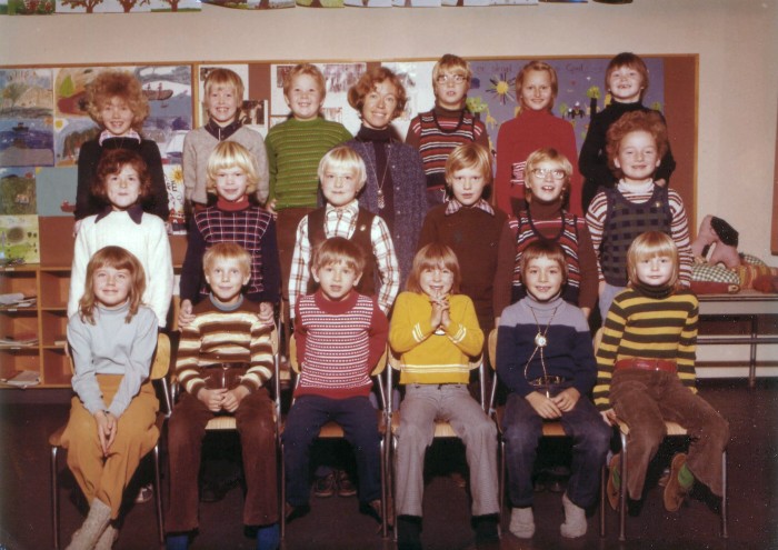 Klasse 1a 1973/74 på Vinderen skole