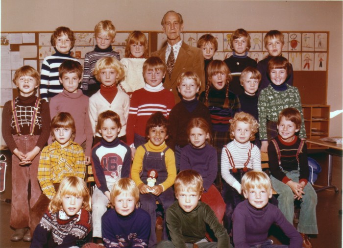Klasse 1a 1977/78 på Vinderen skole