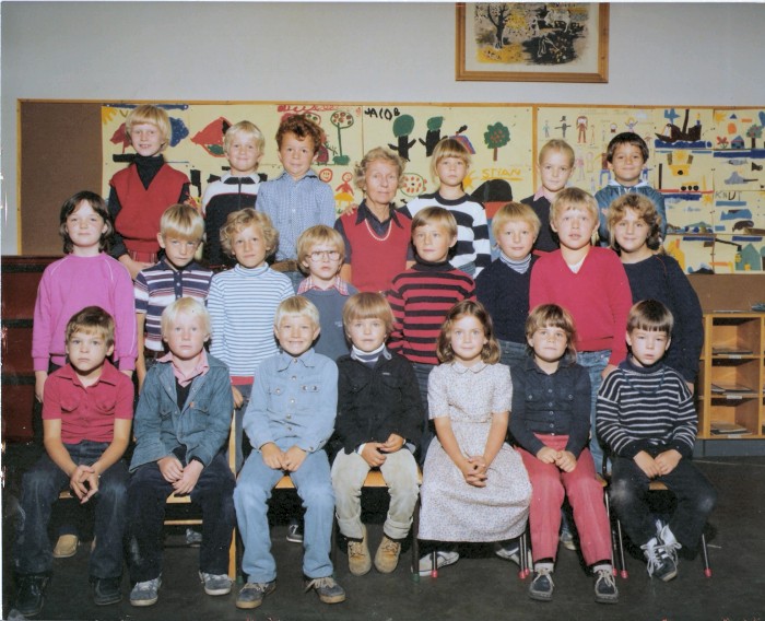 Klasse 1a 1980/81 på Vinderen skole