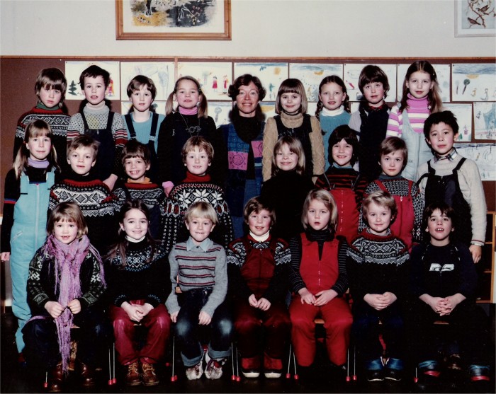 Klasse 1a 1981/82 på Vinderen skole