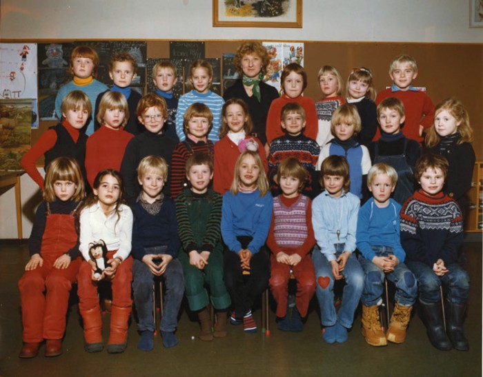 Klasse 1a 1982/83 på Vinderen skole
