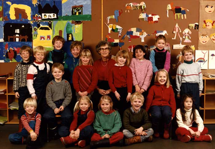 Klasse 1a 1985/86 på Vinderen skole
