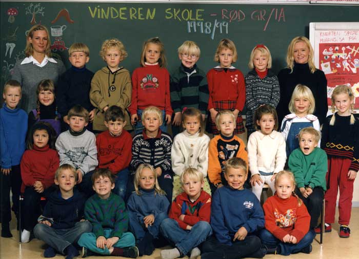 Klasse 1a 1998/99 på Vinderen skole
