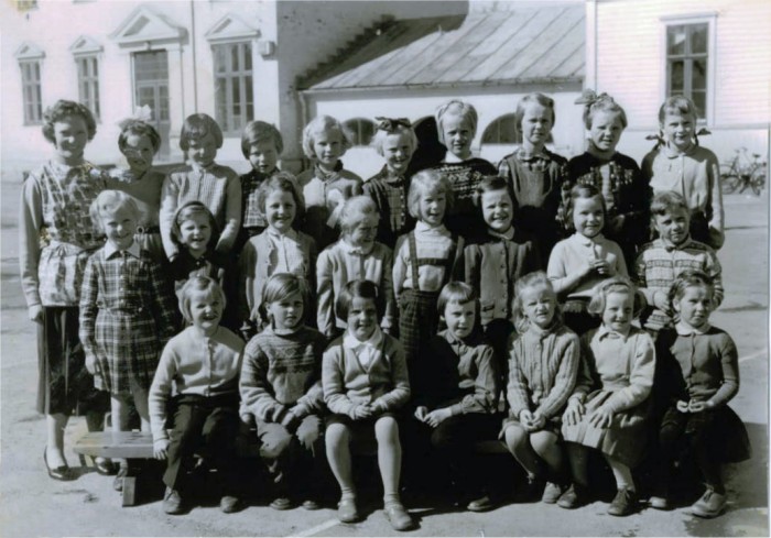 Klasse 1b 1957/58 på Vinderen skole