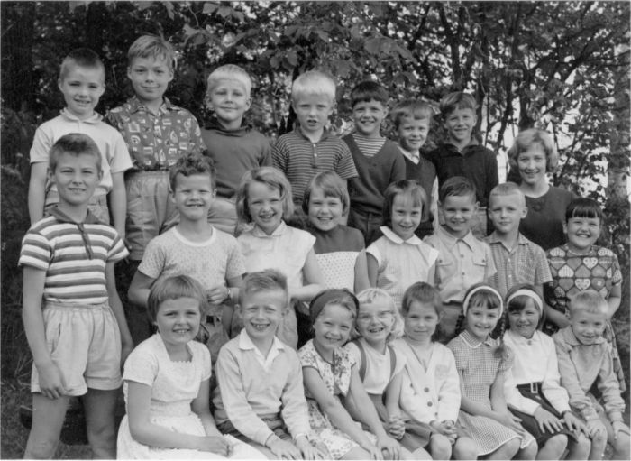 Klasse 1b 1963/64 på Vinderen skole