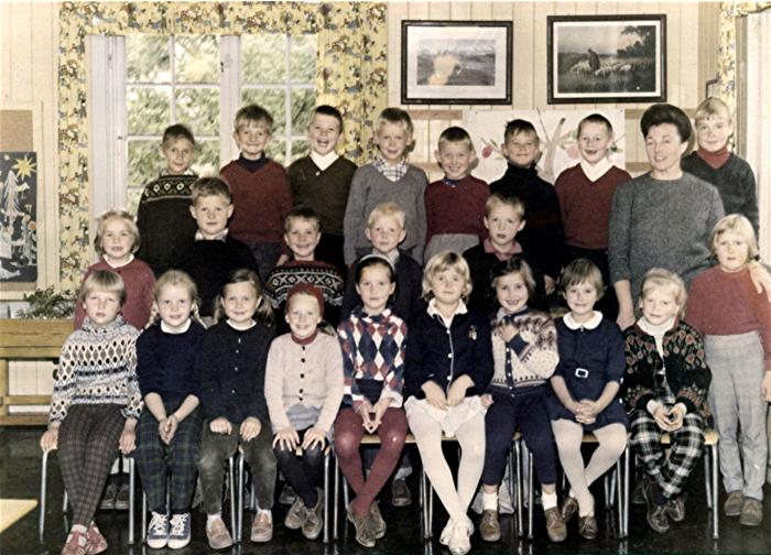 Klasse 1b 1965/66 på Vinderen skole