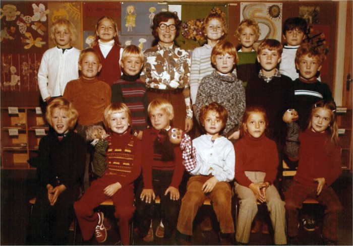 Klasse 1b 1973/74 på Vinderen skole