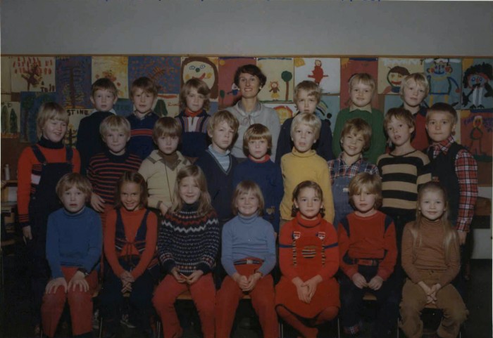 Klasse 1b 1979/80 på Vinderen skole