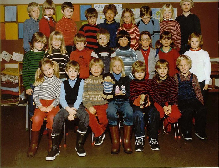 Klasse 1b 1983/84 på Vinderen skole