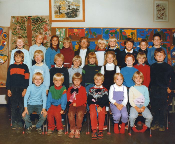 Klasse 1b 1984/85 på Vinderen skole