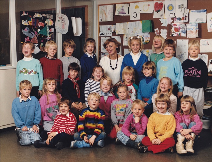 Klasse 1b 1986/87 på Vinderen skole