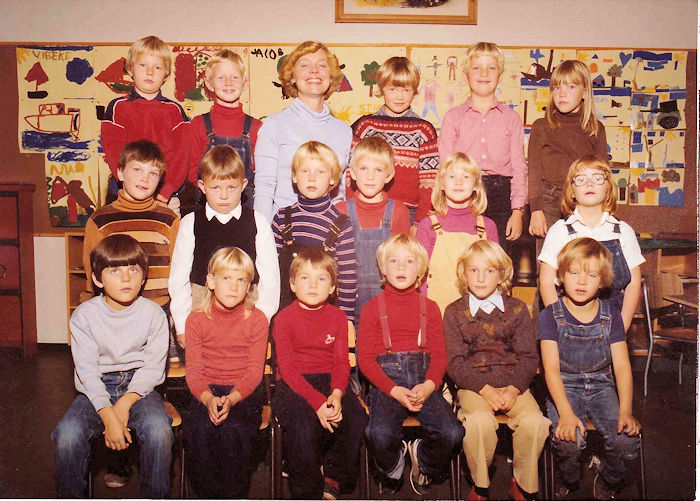 Klasse 1c 1980/81 på Vinderen skole
