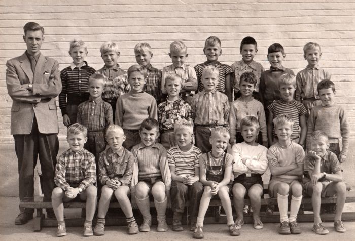 Klasse 3a 1954/55 på Vinderen skole