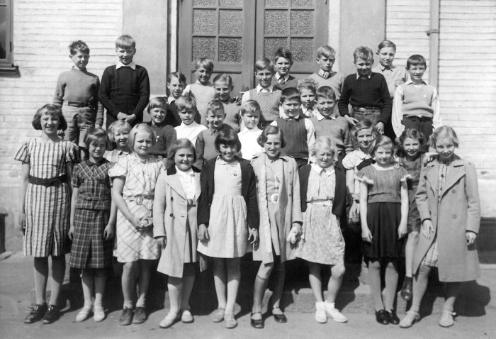 Klasse 4a 1936/37 på Vinderen skole