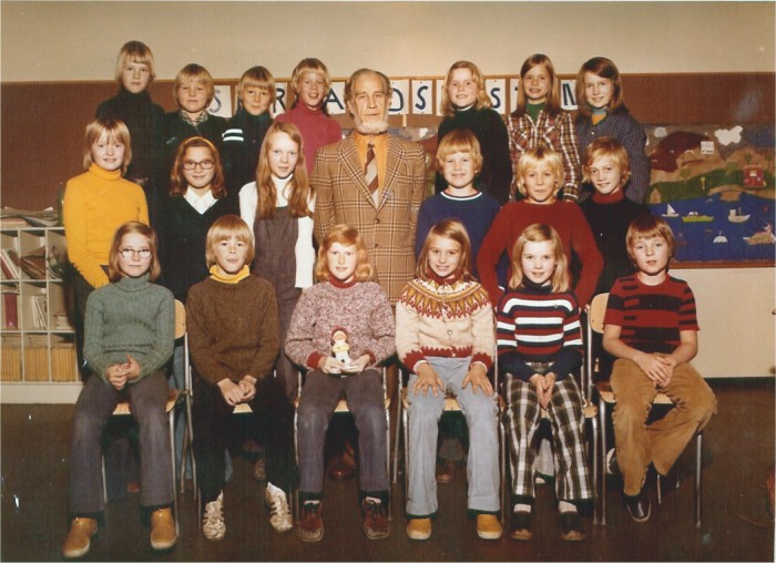 Klasse 4a 1974/75 på Vinderen skole