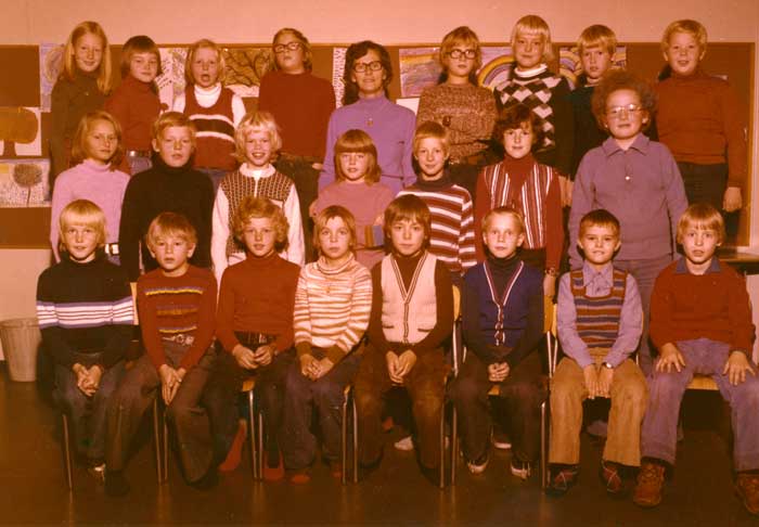 Klasse 4a 1976/77 på Vinderen skole
