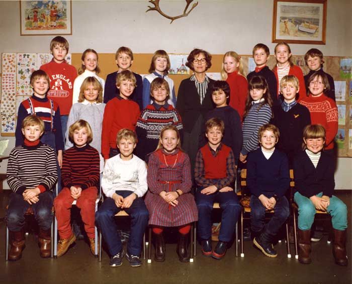 Klasse 4a 1982/83 på Vinderen skole