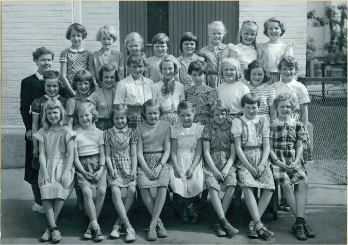 Klasse 4b 1952/53 på Vinderen skole