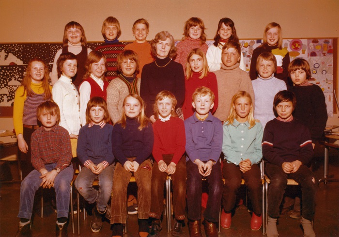 Klasse 4b 1972/73 på Vinderen skole