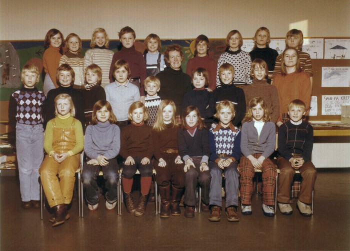 Klasse 4b 1975/76 på Vinderen skole