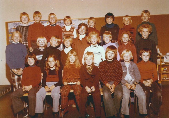 Klasse 4b 1976/77 på Vinderen skole