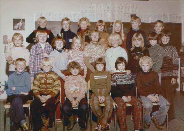 Klasse 4b 1977/78 på Vinderen skole