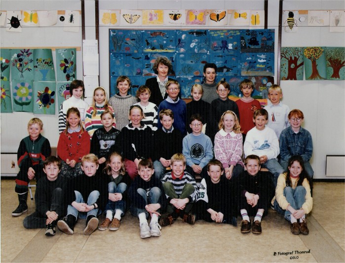 Klasse 4b 1991/92 på Vinderen skole