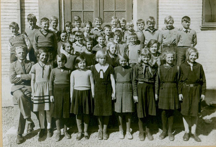 Klasse 5b 1932/33 på Vinderen skole