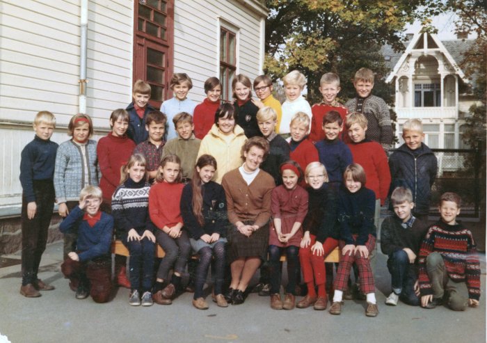 Klasse 5b 1967/68 på Vinderen skole