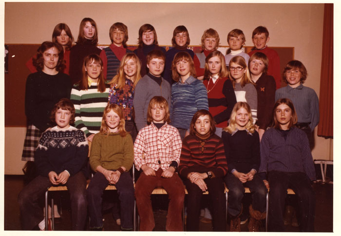 Klasse 6a 1972/73 på Vinderen skole