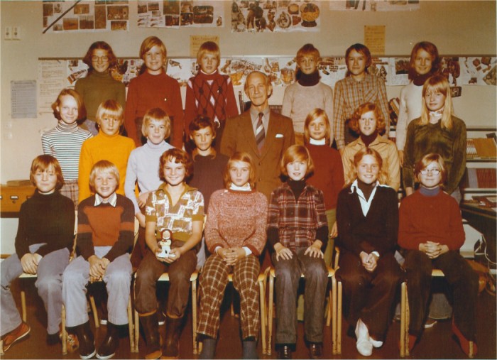 Klasse 6a 1976/77 på Vinderen skole