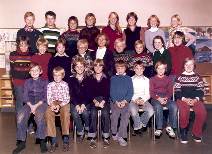 Klasse 6a 1977/78 på Vinderen skole