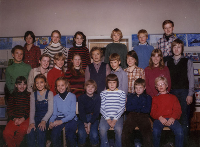 Klasse 6a 1979/80 på Vinderen skole