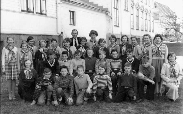 Klasse 6a 1953/54 på Vinderen skole