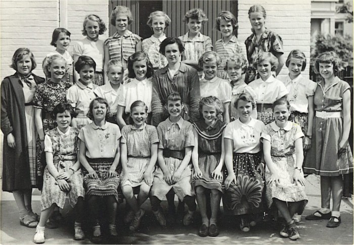 Klasse 6b 1952/53 på Vinderen skole