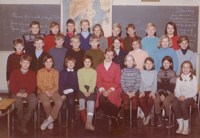 Klasse 6b 1968/69 på Vinderen skole