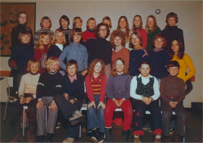 Klasse 6b 1972/73 på Vinderen skole