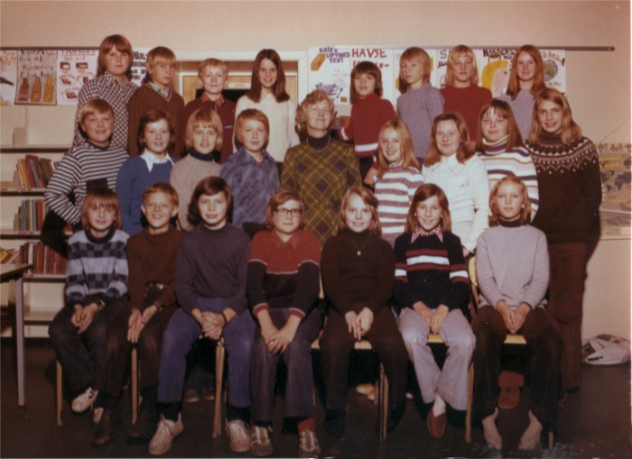 Klasse 6b 1974/75 på Vinderen skole