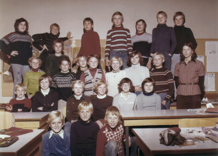 Klasse 6b 1977/78 på Vinderen skole