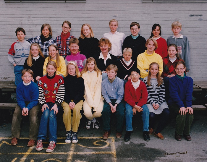Klasse 6b 1991/92 på Vinderen skole
