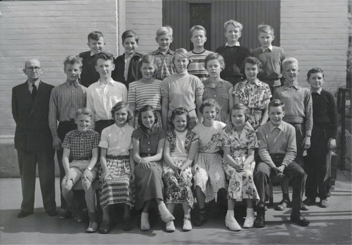 Klasse 6c 1952/53 på Vinderen skole